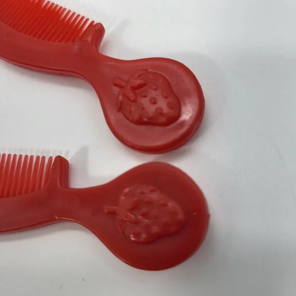 Strawberry Shortcake Red Comb for Kenner Doll Vintage Set of 2 Combs